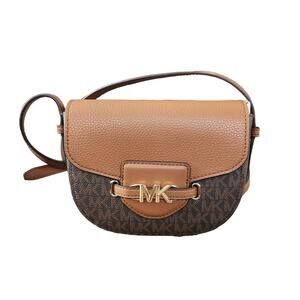 Michael Kors Reed - Small Logo & Leather Saddle/Crossbody Bag - NWT Purse